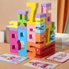 Montessori Wooden Number Puzzle - Counting & Stacking Toy for Kids