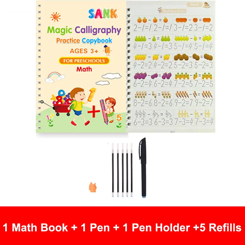 Magic Reusable Handwriting Practice Books for Kids