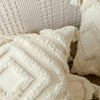Housse de Coussin en Coton Bouffant avec Frange