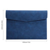 Classeur de documents A4 en cuir PU premium bleu marine.