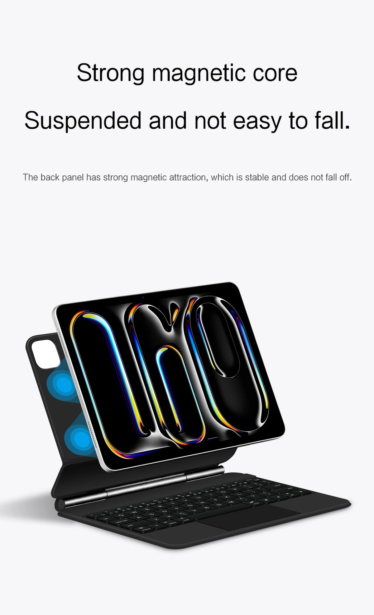 iPad Magic Keyboard Case with Backlit Keys and Touchpad