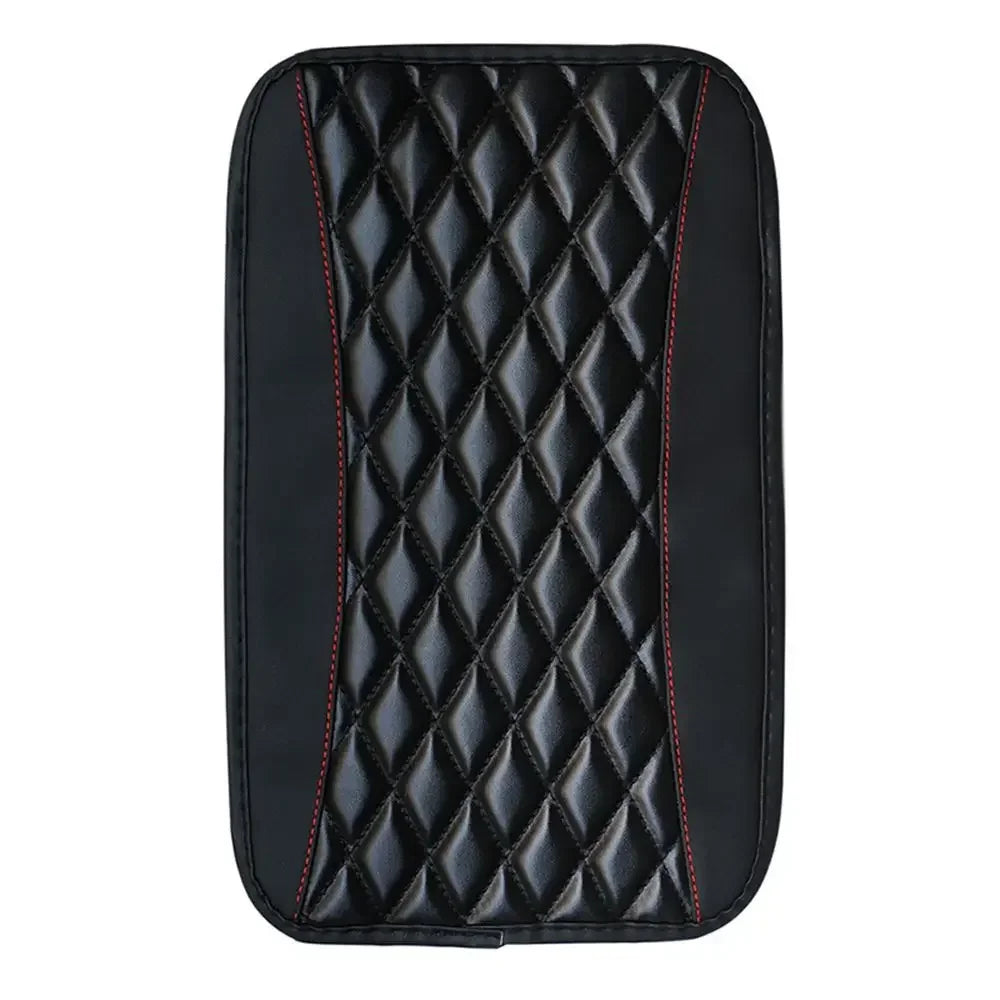 Universal Leather Car Armrest Cover with Non-Slip Padding