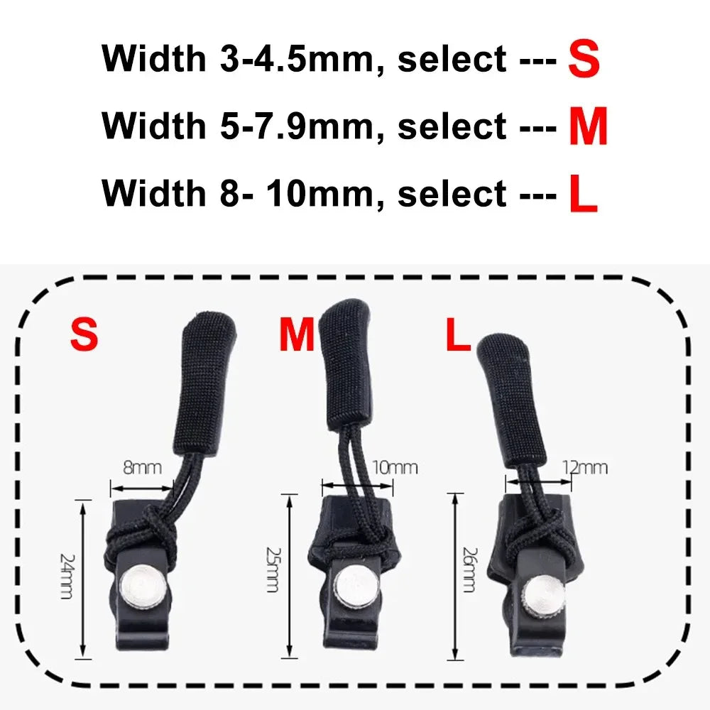 Universal Replacement Zipper Heads for Jackets, Bags & Luggage