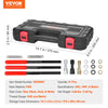 A black tool case containing a 61-piece thread repair kit for UNC, UNF, and Metric threads.