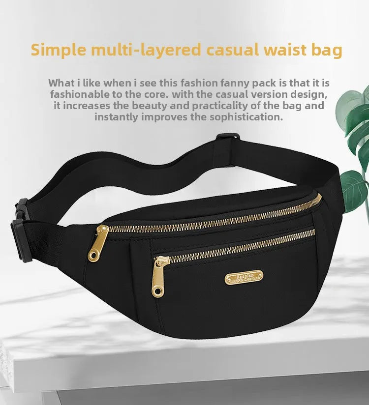 Compact Water-Resistant Crossbody Sling Bag for Travel & Daily Use