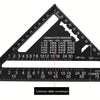Aluminum Alloy Triangular Ruler Protractor & Square Gauge
