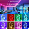 Music-Sync RGB LED Strip Lights with App & Remote Control