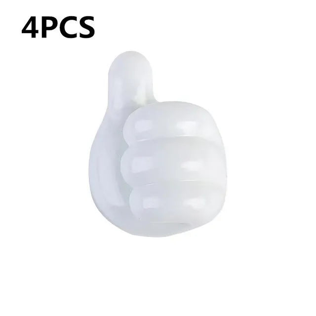 Silicone Thumb Wall Hooks for Cable Management and Organizing