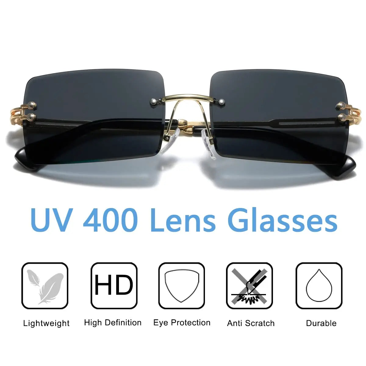 Vintage Metal Frame Sunglasses