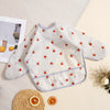 Waterproof Long-Sleeve Baby Bibs with Catch-All Pockets