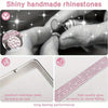 Crystal Rhinestone License Plate Frame with Screw Caps