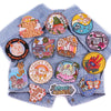 Encouraging Embroidered Iron-On Patches for Jackets, Jeans & Bags