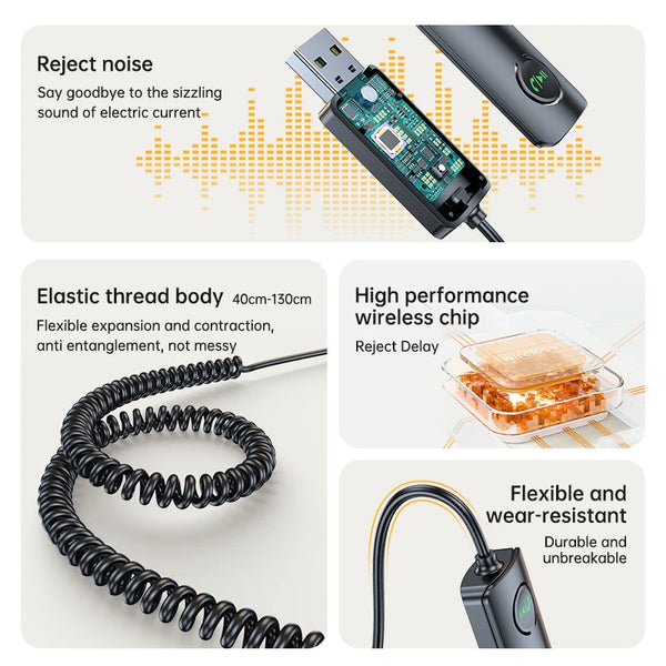 Bluetooth 5.4 Auto-FM-Transmitter mit Dual-USB-Schnellladegerät