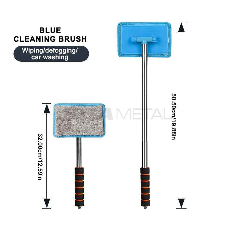 Telescopic Windshield Cleaning Brush with Soft Absorbent Head