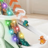Dinosaur Stair Climbing Race Track Toy with Lights and Music