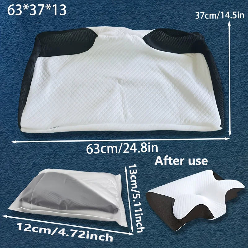 Memory Foam Cervical Pillowcase with Cooling Fabric