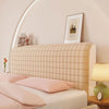 Stretch Velvet Headboard Cover - Queen Size, Dustproof & Slip-on Design