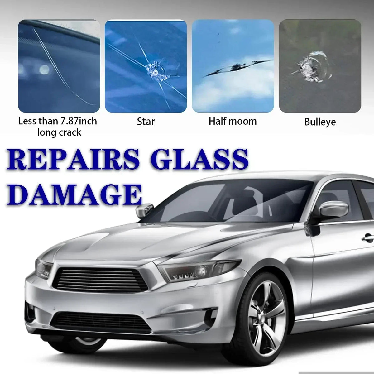 Windshield Repair Kit with Nano Resin Filler