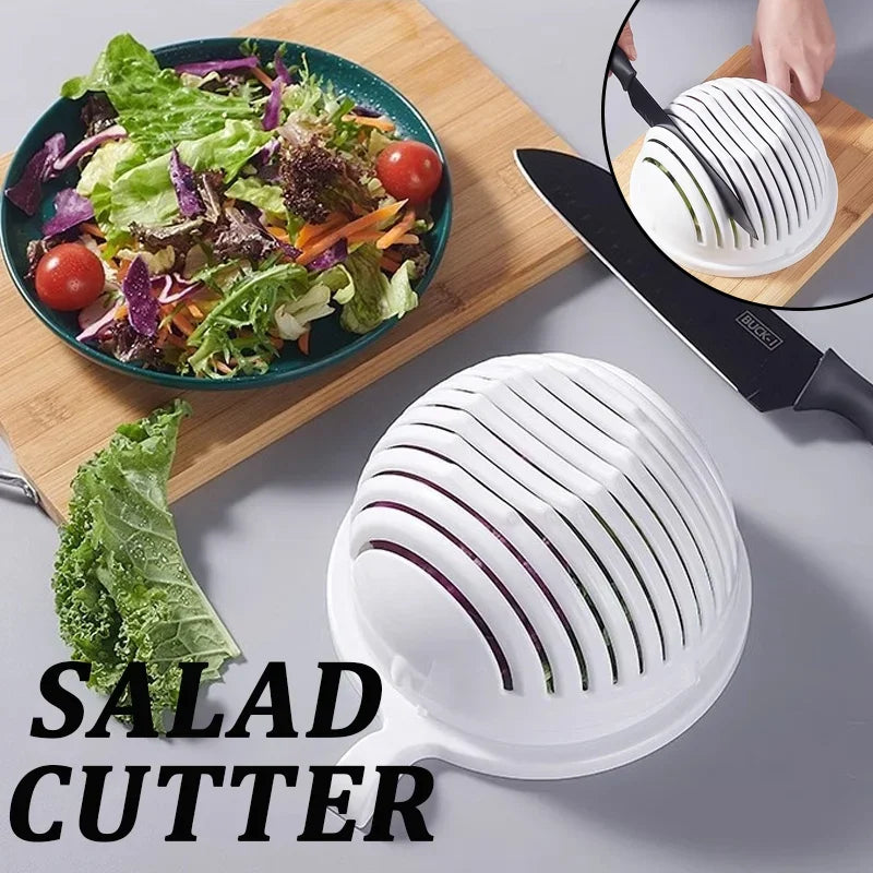 Salatschneider-Schüssel mit Deckel