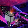 Retractable Car Charger with Starry Sky Spotlight – 4-in-1 Fast Charging
