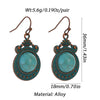 Boho Turquoise Geometric Drop Earrings