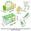 A camping expedition kit featuring an observation cage, net, and magnifying glass for insect exploration.