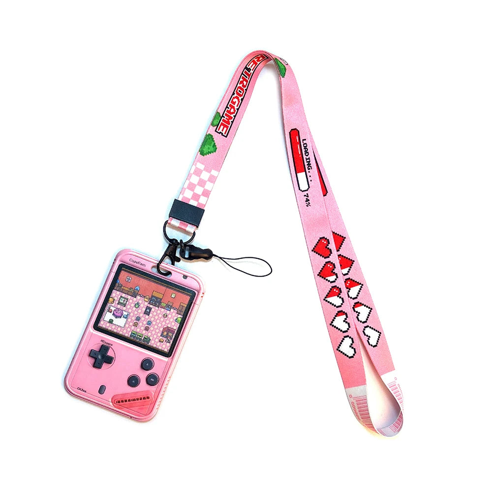 Retro Tape Design Lanyard with Card Holder