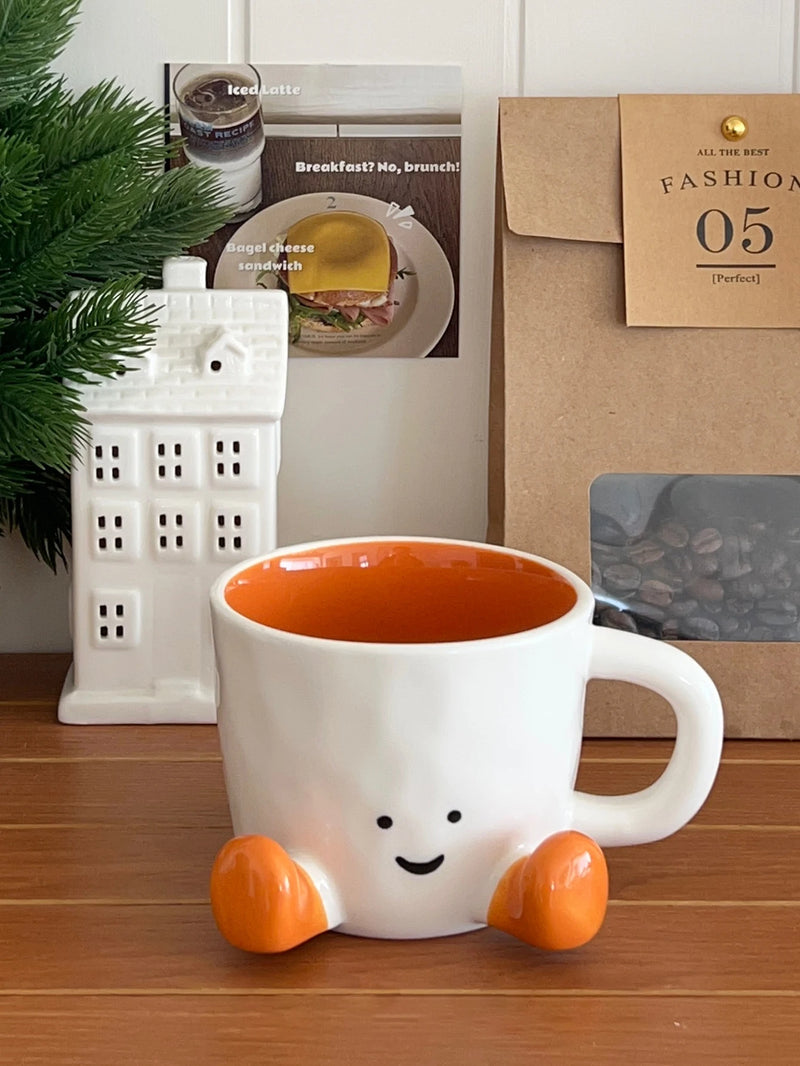 Happy Face Ceramic Coffee Mug