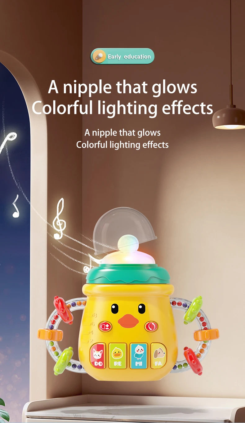 Baby Musical Feeding Bottle Pacifier Rattle Toy