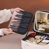 Travel Makeup Bag with USB-Powered LED Mirror