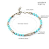 Natural Stone & Stainless Steel Beaded Bracelet