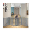Modern Wooden Pet Gate with Sliding Door