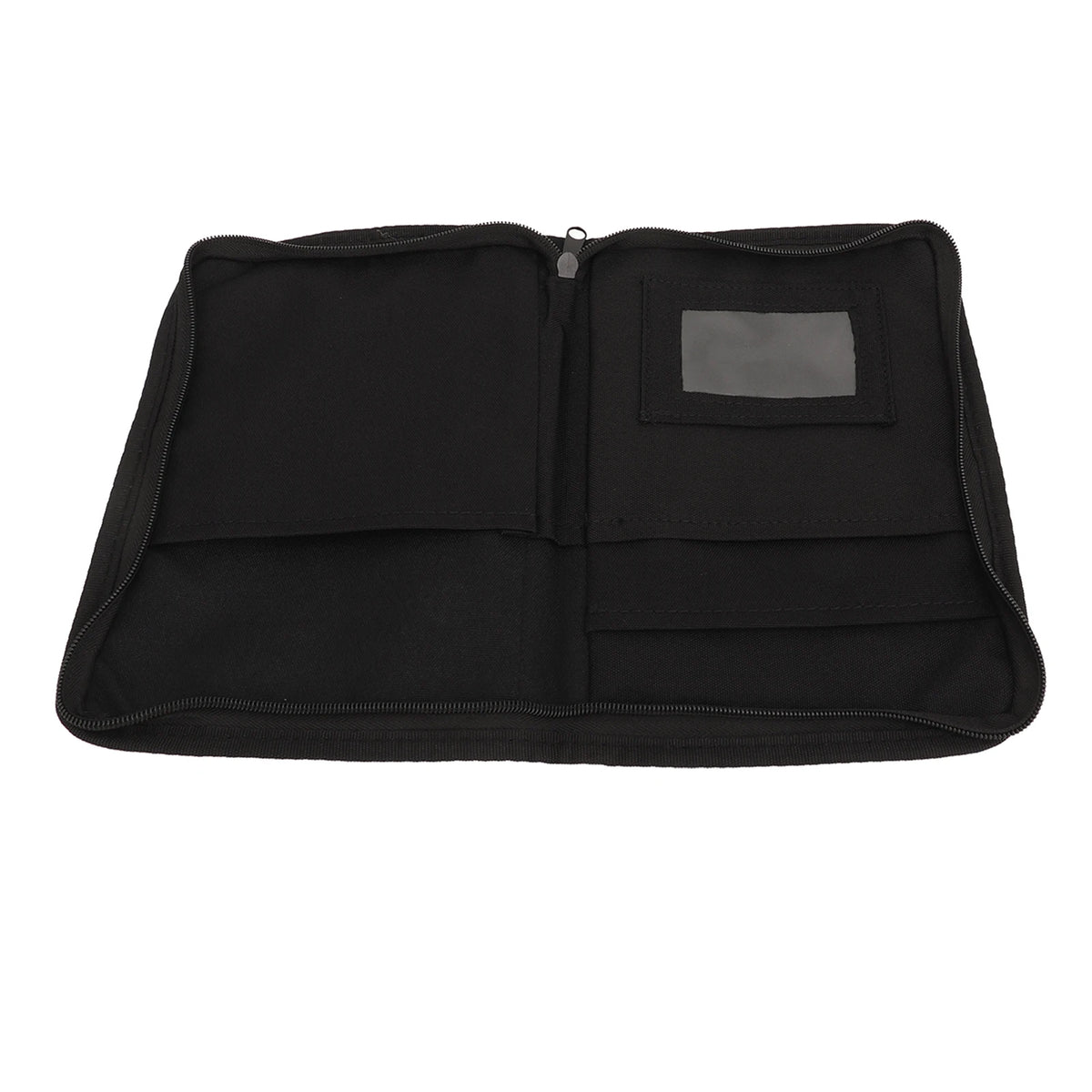 Organisateur de coffre de voiture noir avec six poches intérieures.