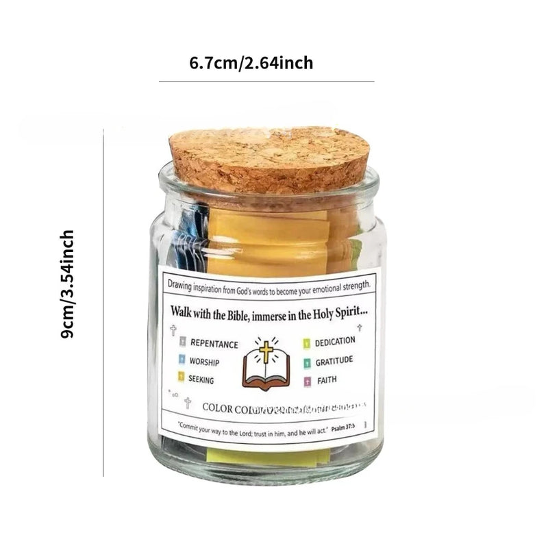 Inspirational Bible Verses in a Glass Jar