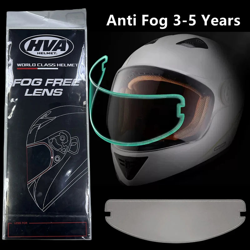 Anti Fog lens for HVA World Class Helmet, a clear plastic visor replacement.