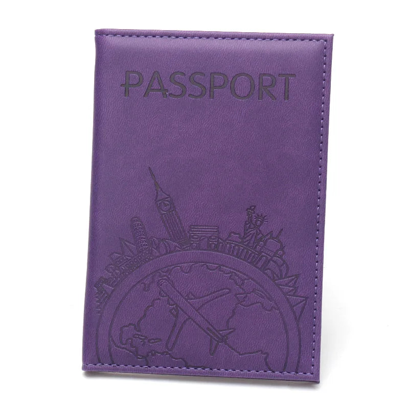 Porte-passeport en cuir élégant