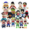A collection of various Jeffy Hand Puppet plush toys with different facial expressions and outfits.