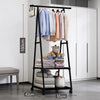 Space-Saving Multi-Use Coat Rack with Storage Shelf