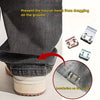 Invisible pant hem clips used to prevent trousers from dragging on the ground