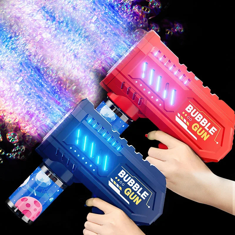 Automatic Bubble Blower Gun with Rocket Launcher