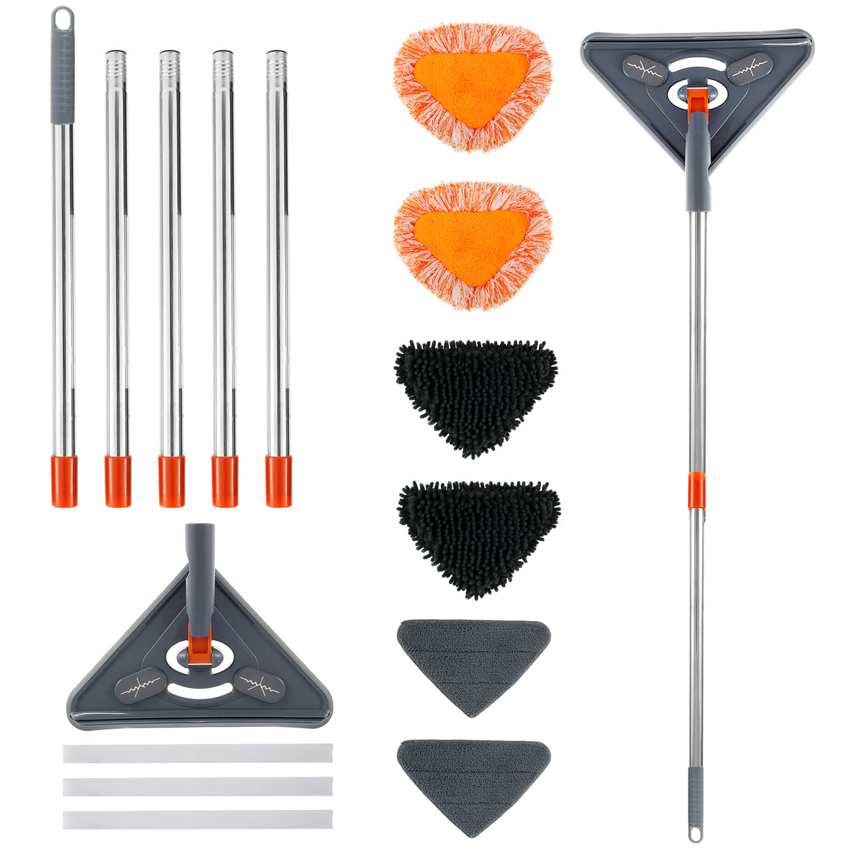 360° Rotating Wall Cleaning Mop with Extendable Handle