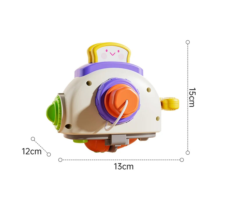 Montessori Busy Cube - Sensory Activity Toy for Toddlers