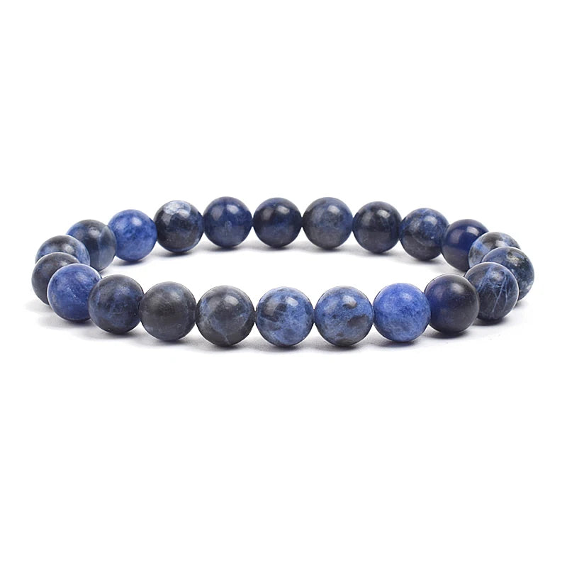 Armband aus Natursteinperlen
