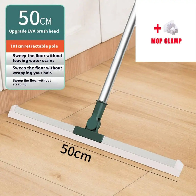Heavy-Duty Floor Squeegee with Aluminum Handle