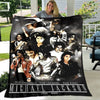 Michael Jackson Retro Print Coral Fleece Decke