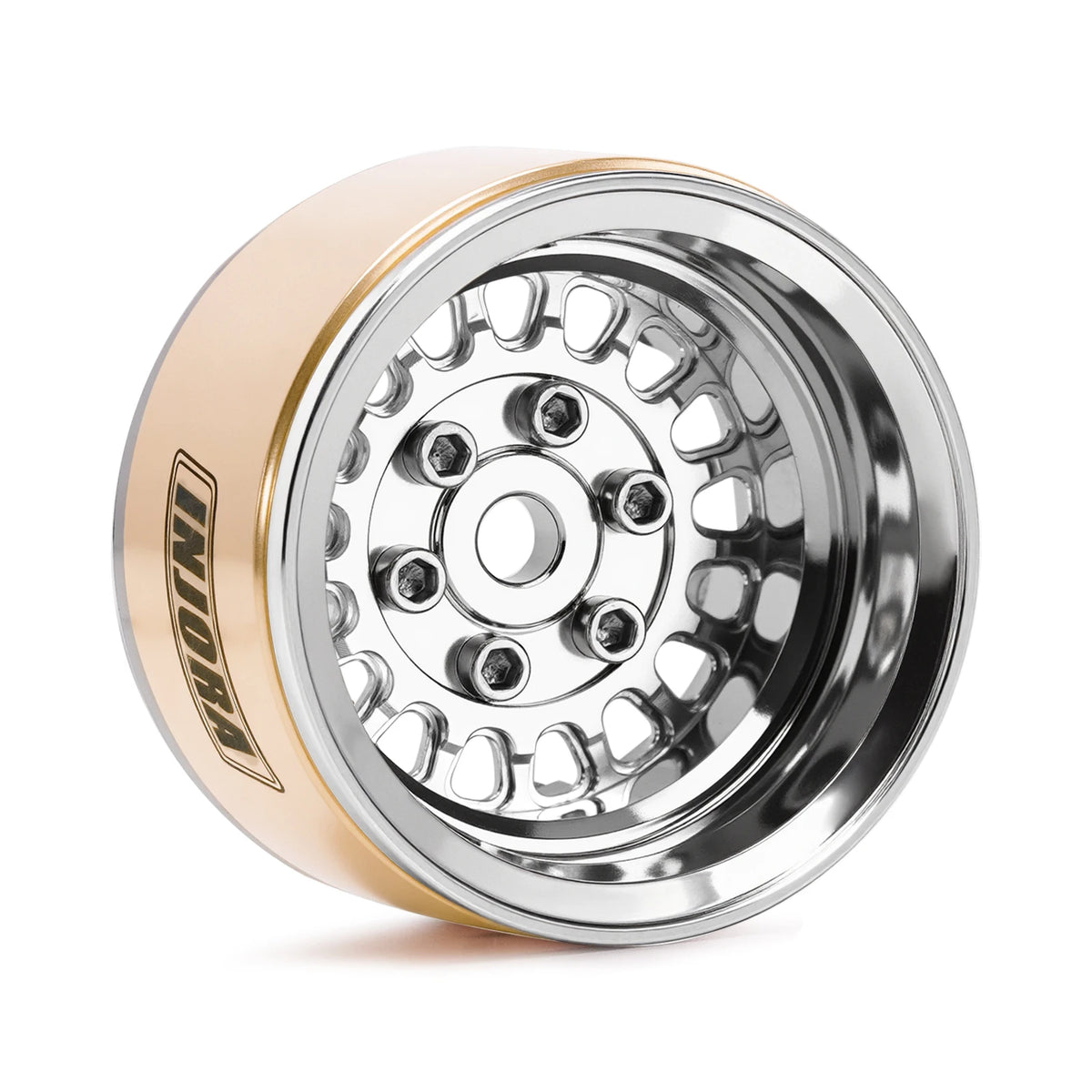 INJORA 1.0" Modular Beadlock Wheels for 1/18 1/24 RC Crawlers - Brass & Aluminum