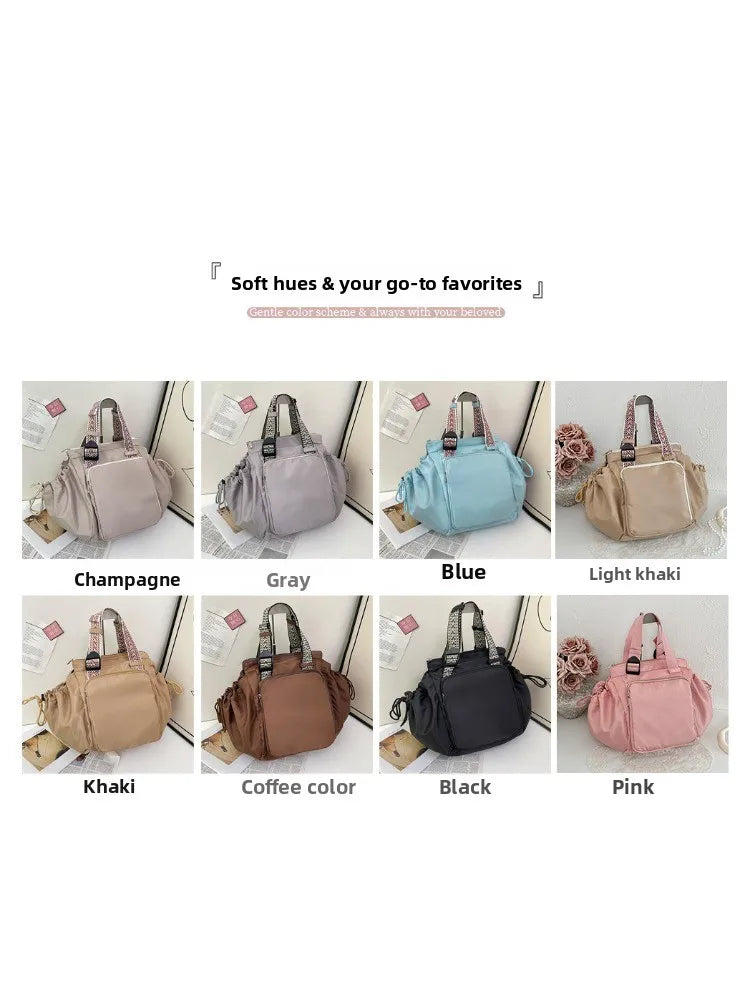 Versatile Nylon Shoulder Bag with Large Capacity