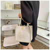 Floral Linen Cotton Tote Bag