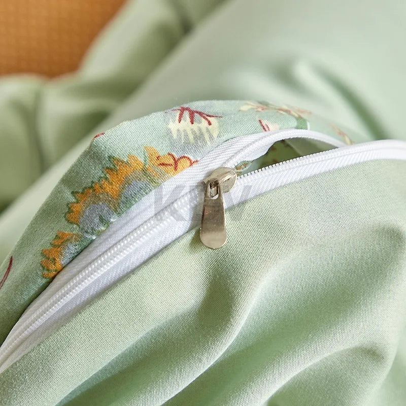 Vintage Floral Duvet Cover Set with Pillowcases