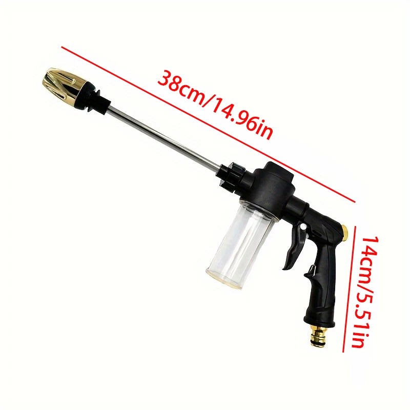 Tuyau d'arrosage extensible avec pistolet mousse